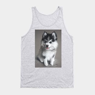 Cute Baby Husky Tank Top